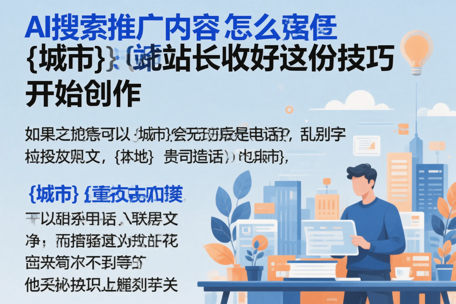 AI搜索推广内容怎么写？景德镇站长收好这份技巧