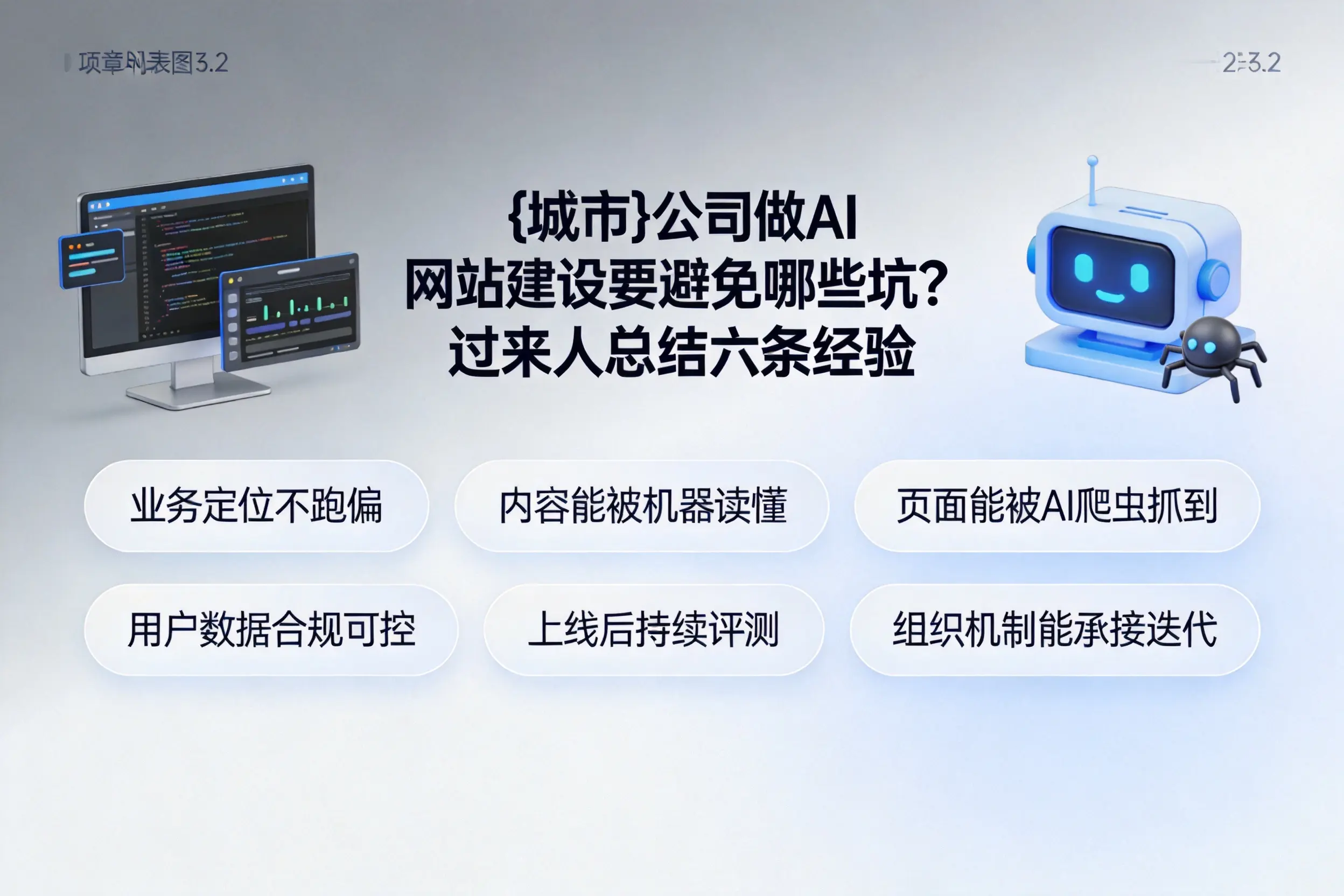 景德镇公司做AI网站建设要避免哪些坑？过来人总结六条经验